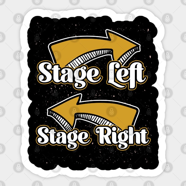 stage musical theatre musical Sticker by ShirtsShirtsndmoreShirts